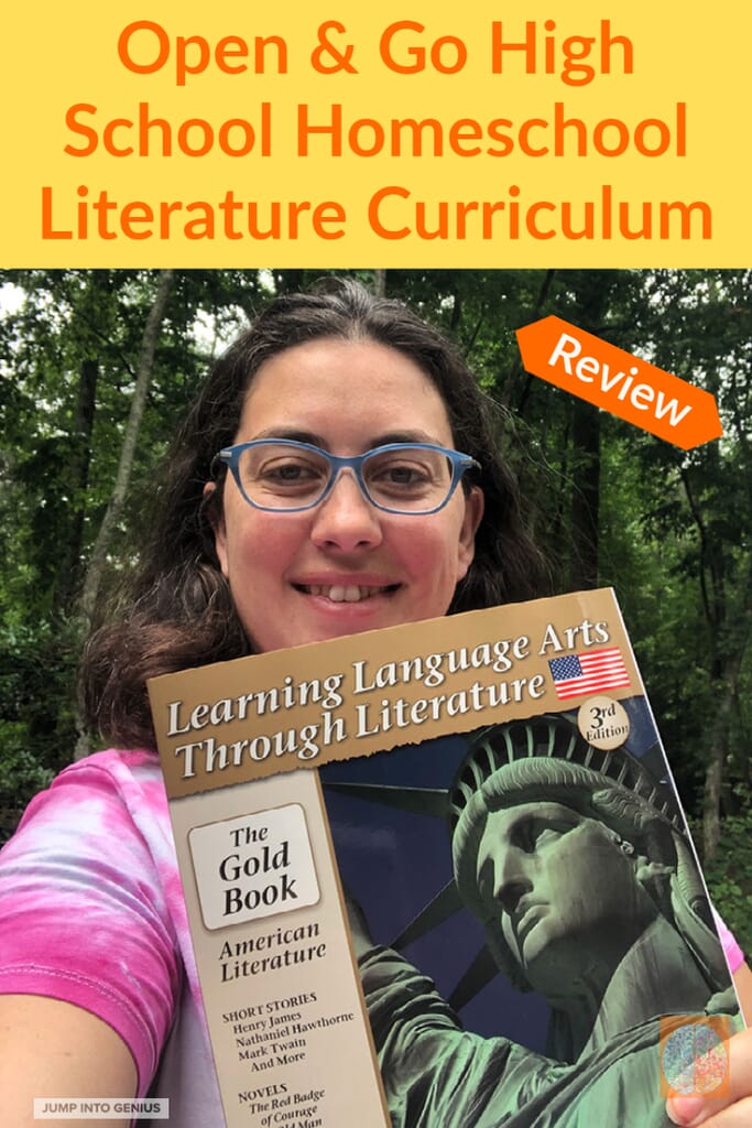 Mom with Learning Language Arts Through Literature Gold American Literature